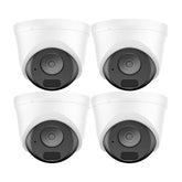 4PCS 3MP Full HD PoE IP Bullet Security Camera, Two-Way Communication